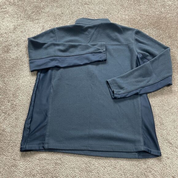 Columbia Active Fleece Jacket Mens XL Blue 1/4 Zip Mock Neck Long Sleeve Outdoor - Picture 2 of 12